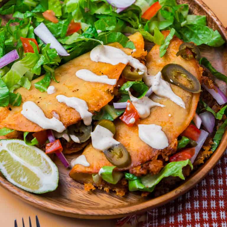 Pan Fried Tacos with Chorizo