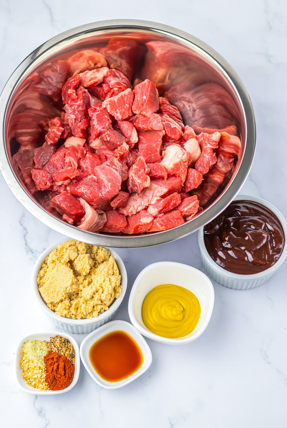 ingredients needed to make Chuck Roast Burnt Ends
