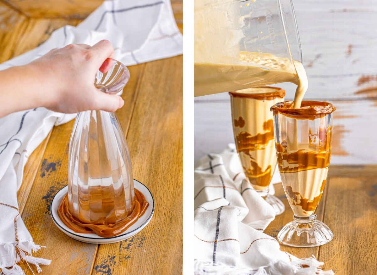 how to serve Dulce de Leche Milkshake