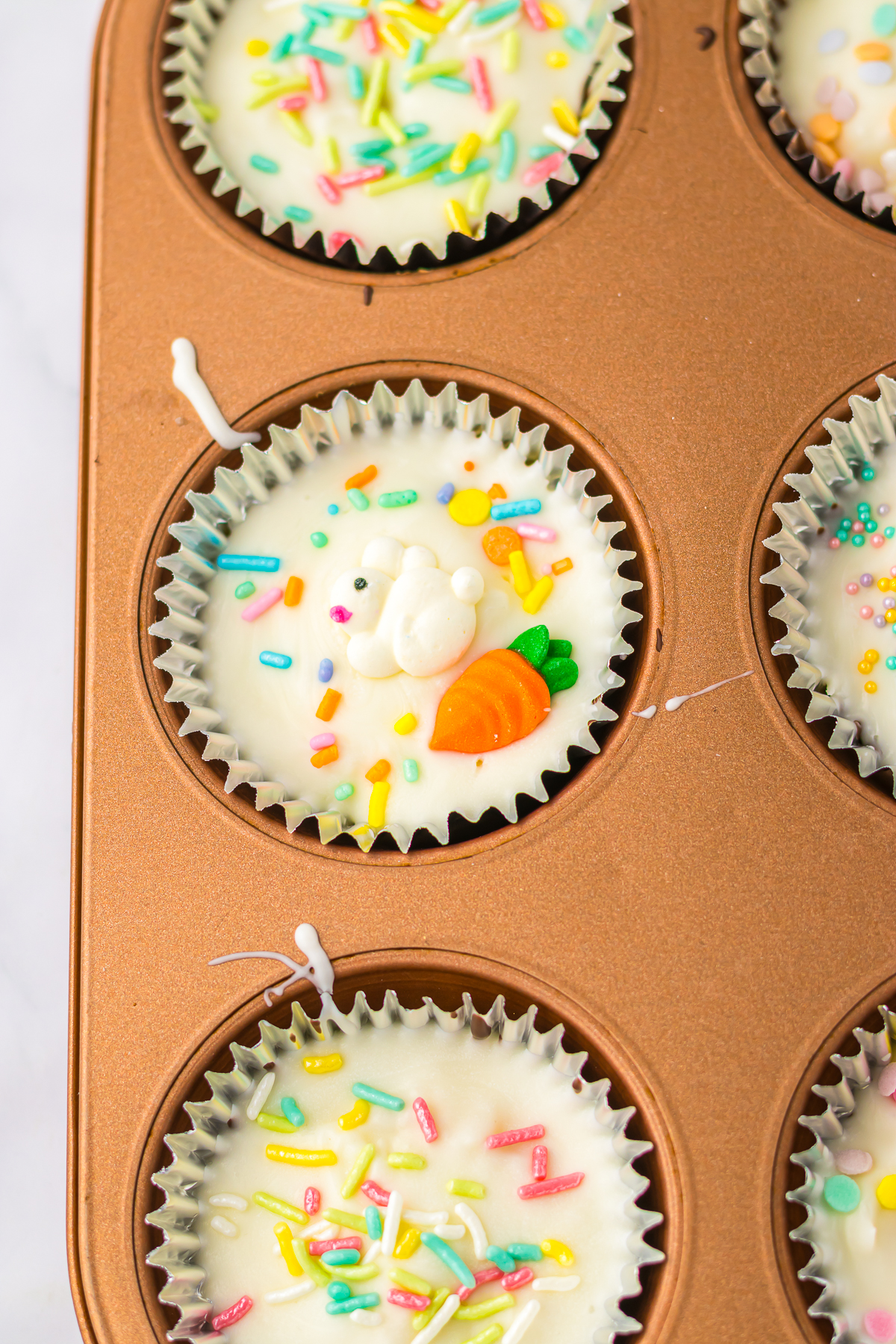 Coconut Candy in cupcake tin