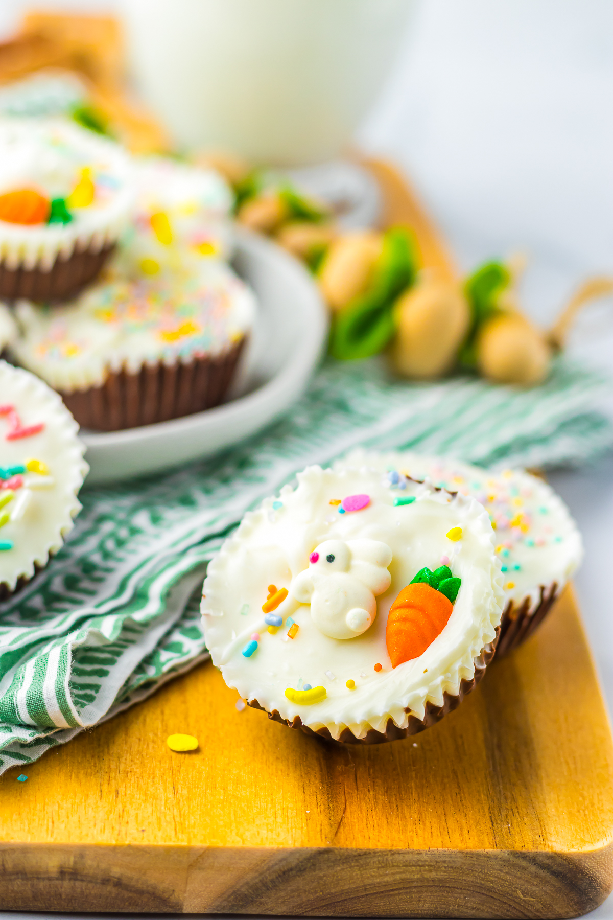 Coconut Candy served on a wooden tray