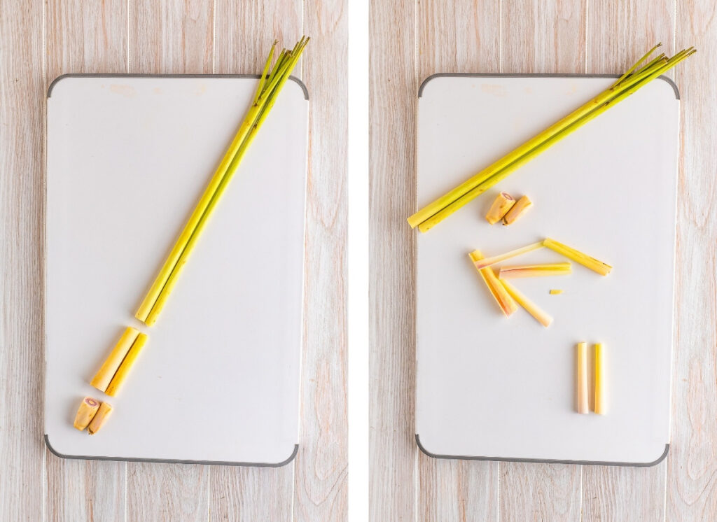 how to prepare lemongrass for lemongrass chicken