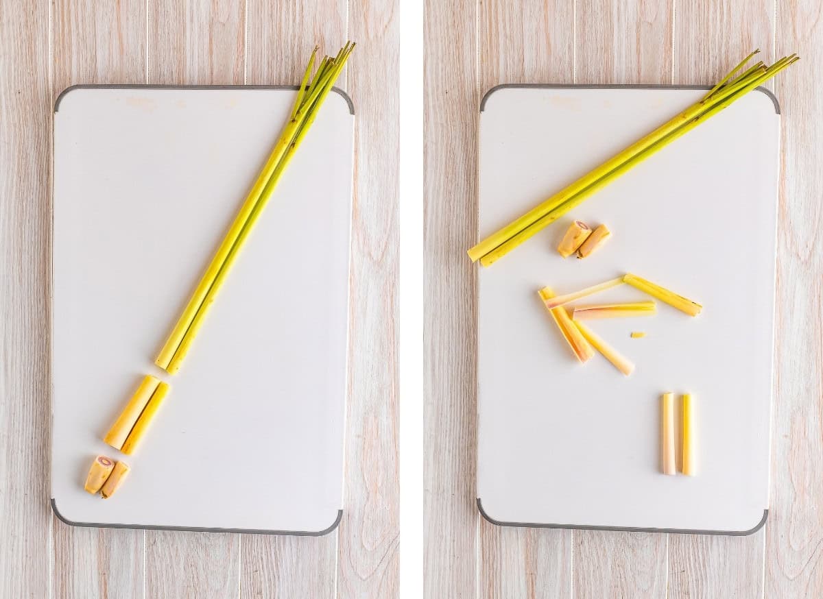 how to prepare lemongrass for lemongrass chicken