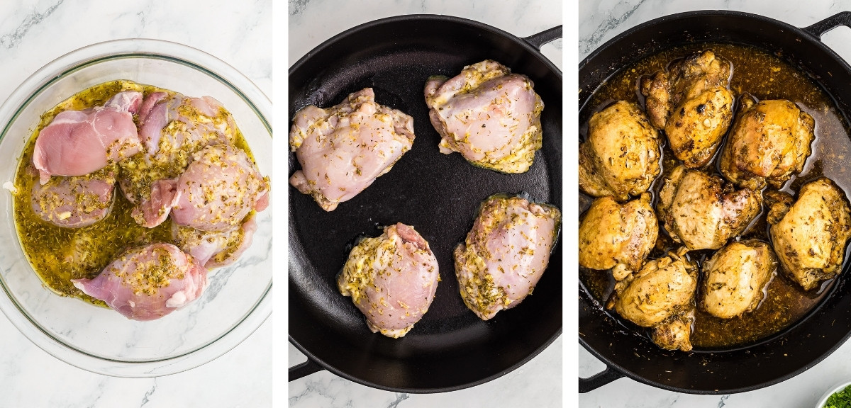 how to cook Marinaded Chicken Thighs