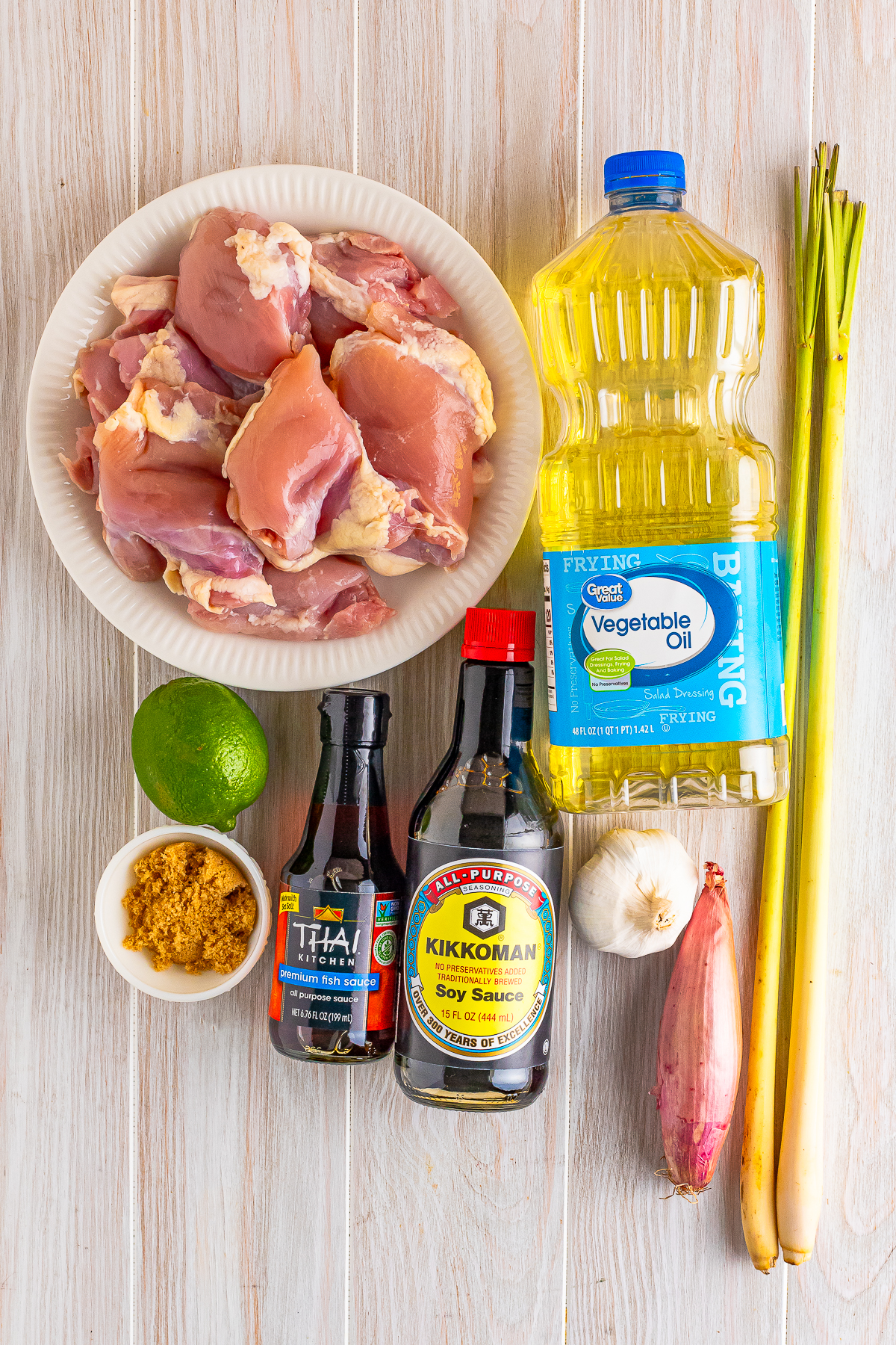 ingredients needed to make Lemongrass Chicken