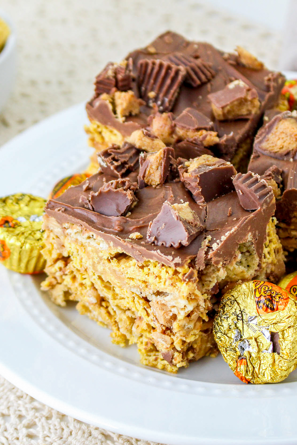 up close image of cut Cereal Bars