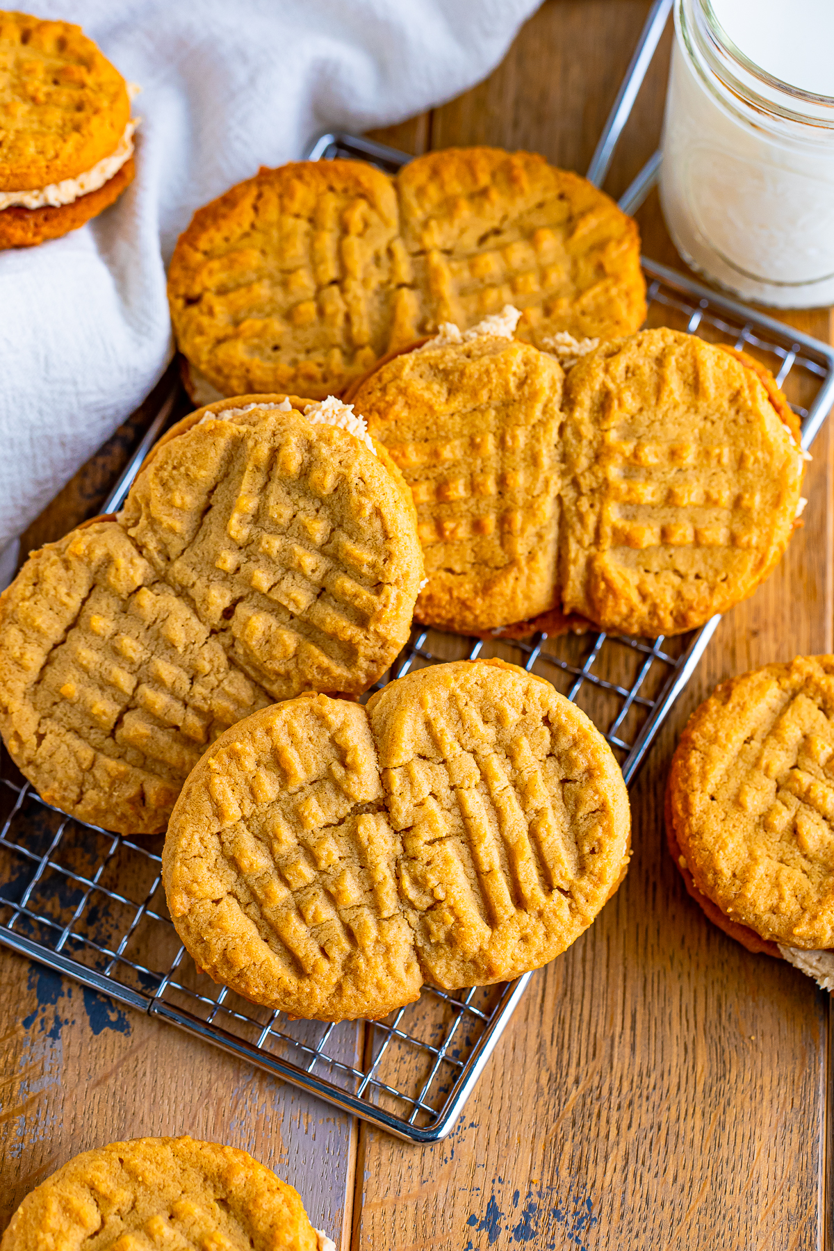 overhead image of  on wire rack