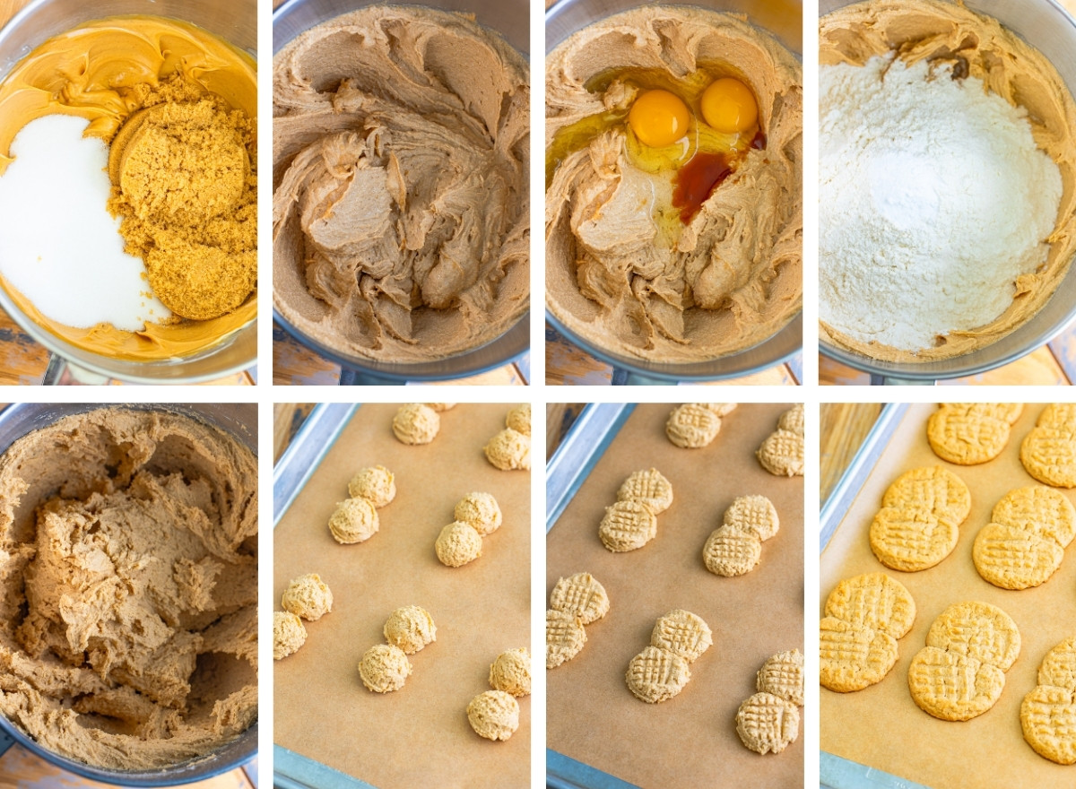 how to make the cookies for Nutter Butter Cookies