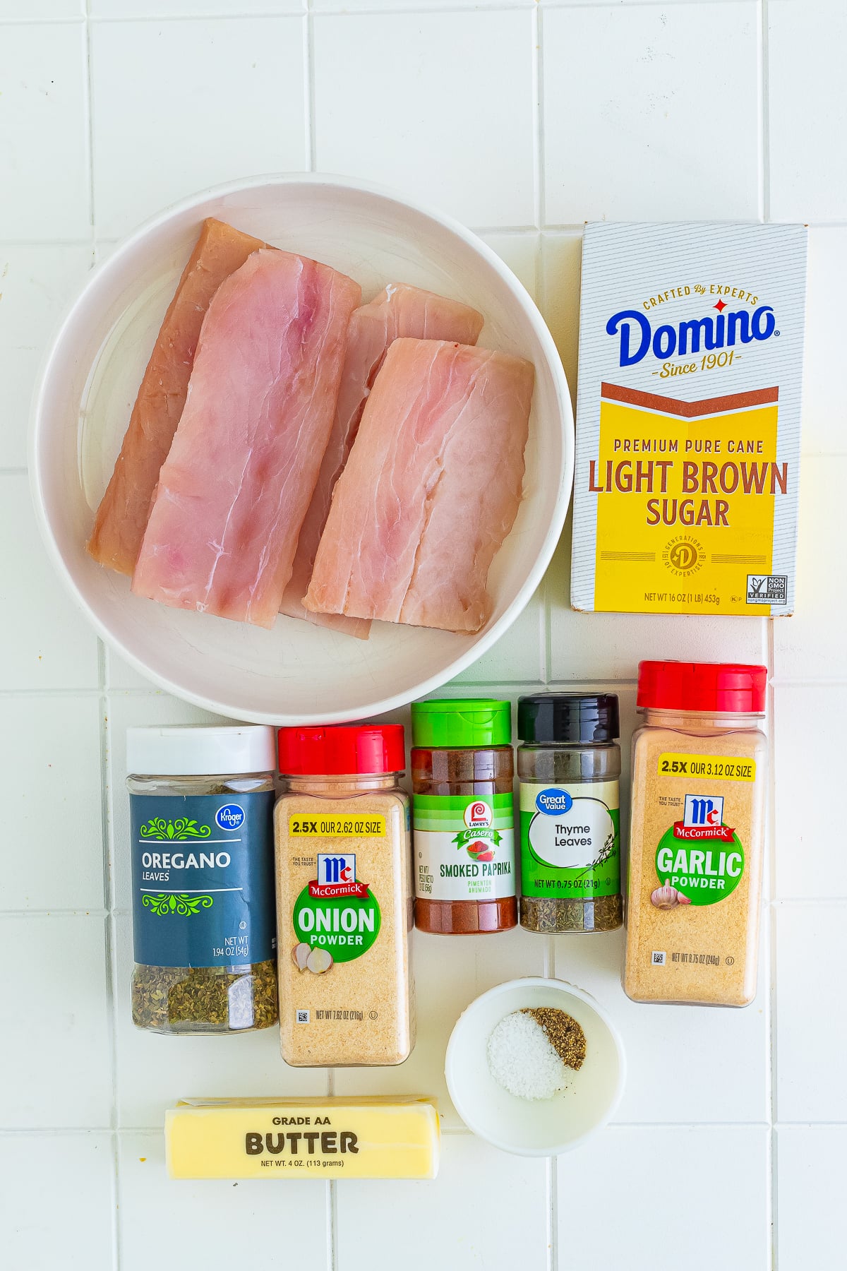 ingredients needed to make Baked Mahi Recipe