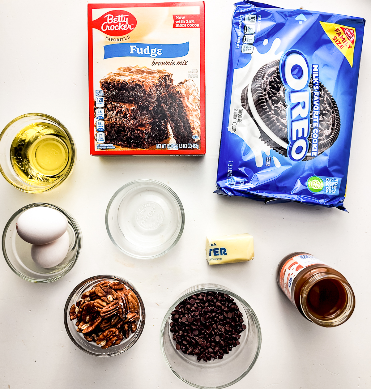ingredients needed to make Brownie Pie