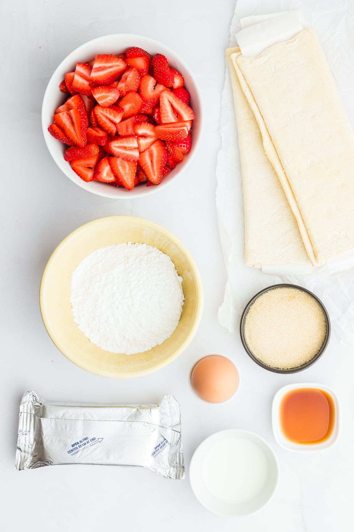 ingredients needed to make Cream Cheese Danish