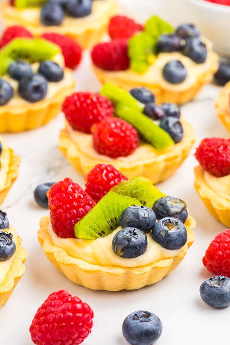 Mini Fruit Tartlets with Pastry Cream