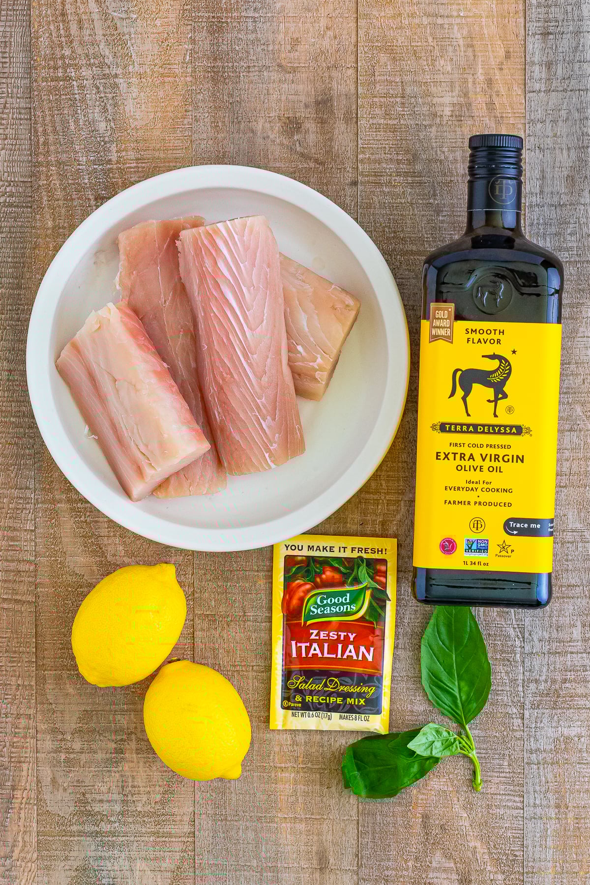 ingredients needed to make Grilled Mahi