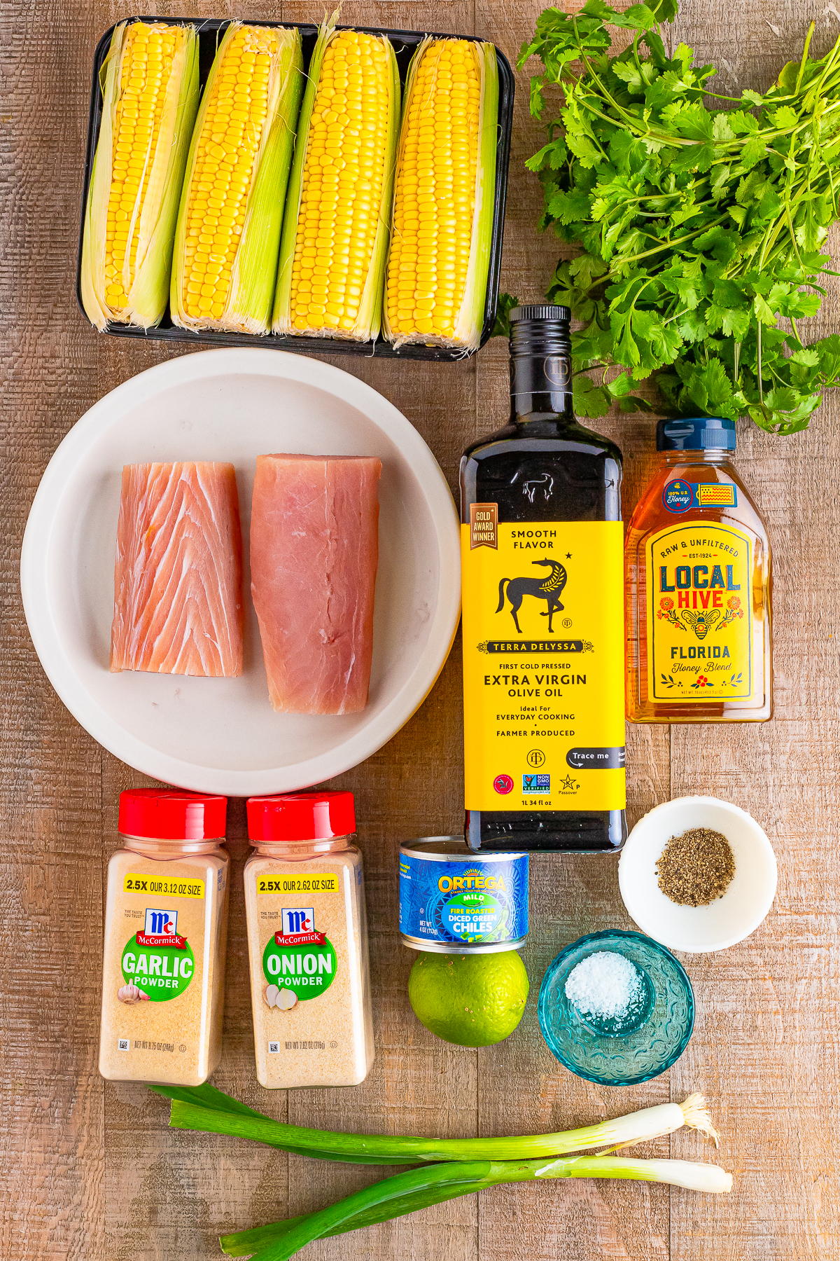 ingredients needed to make Mahi Fish Tacos