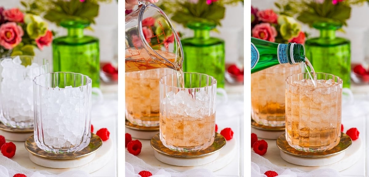 collage of images showing how to make a Spritzer