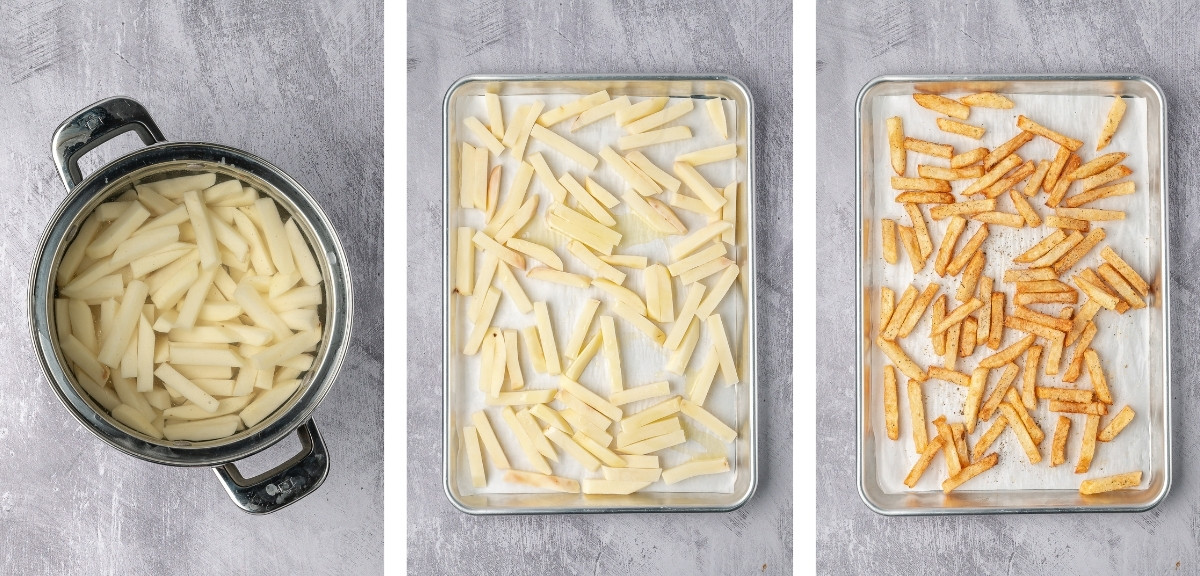 how to make the fries for Greek Fries