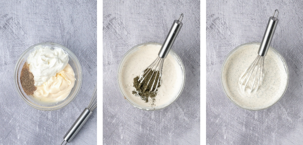 how to make the sauce for Greek Fries