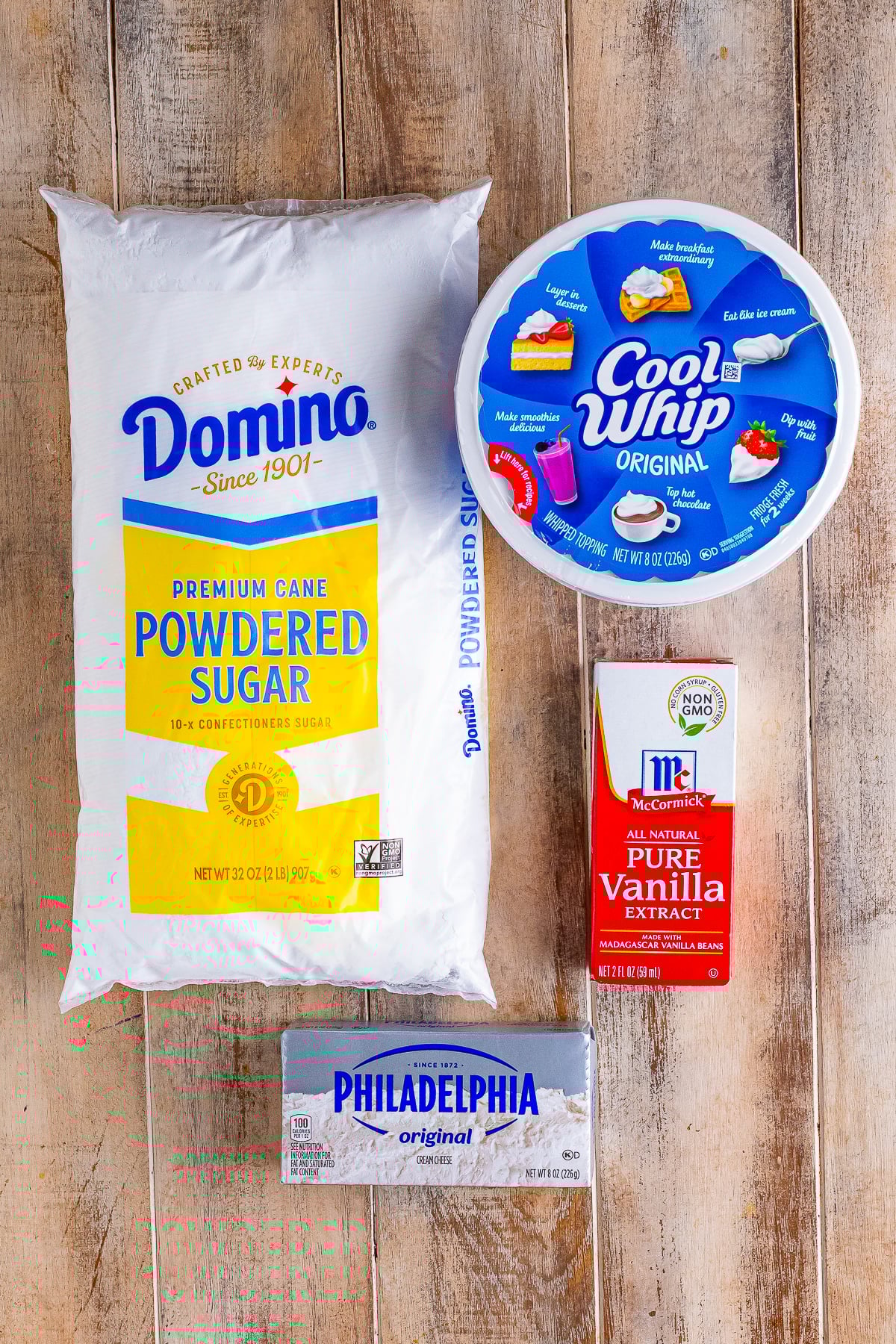 ingredients needed to make Cream Cheese Fruit Dip