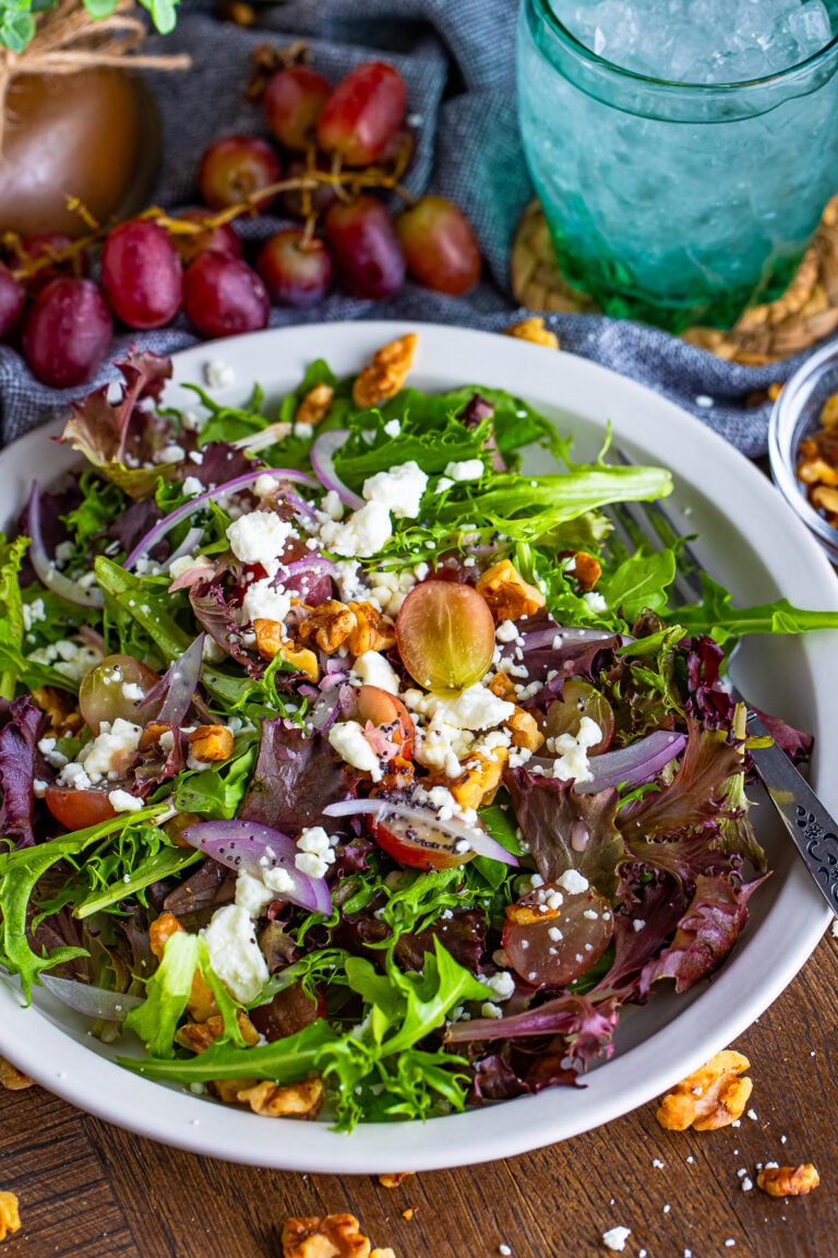 Goat Cheese Salad with Poppy Seed Dressing