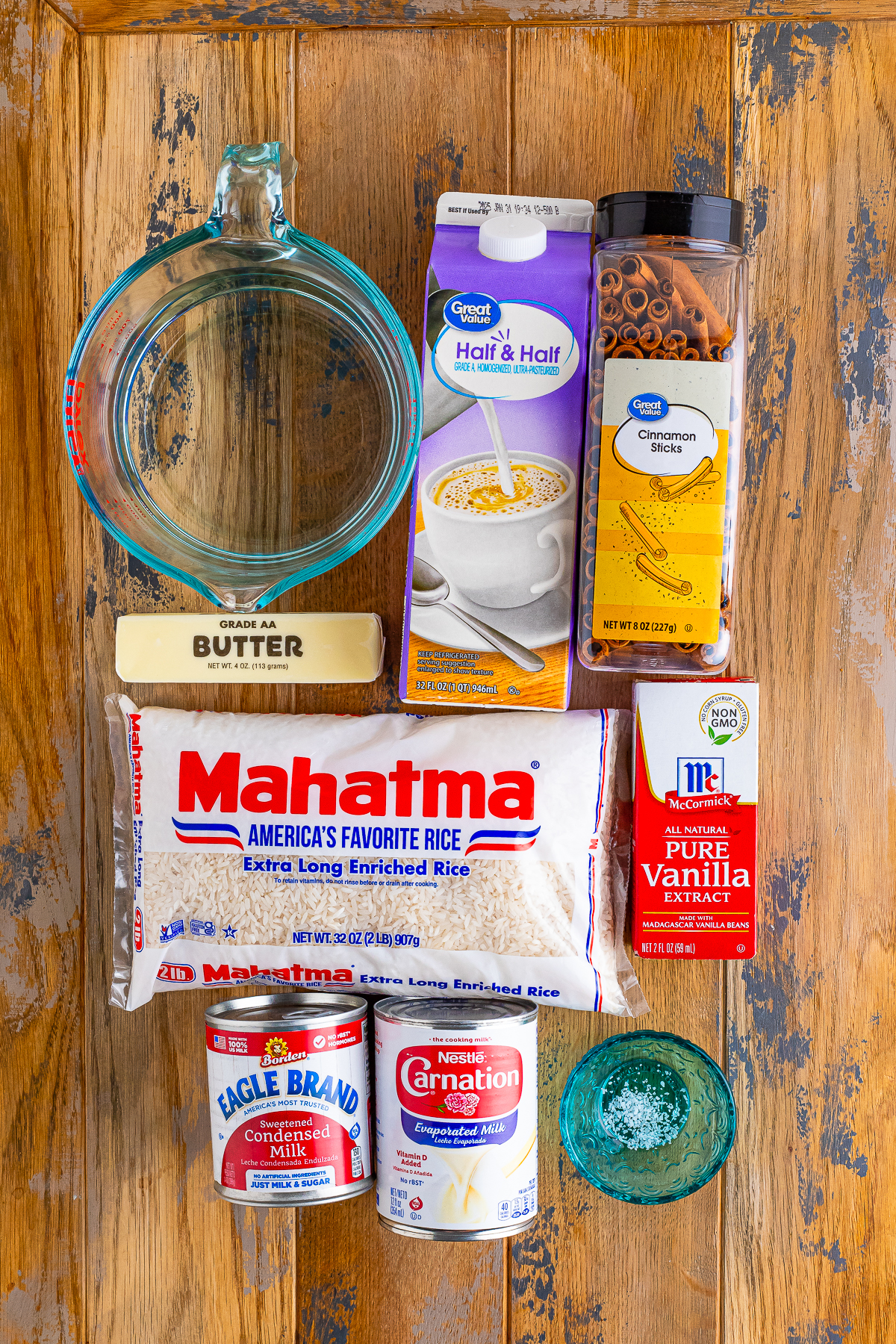 ingredients needed to make Mexican Rice Pudding