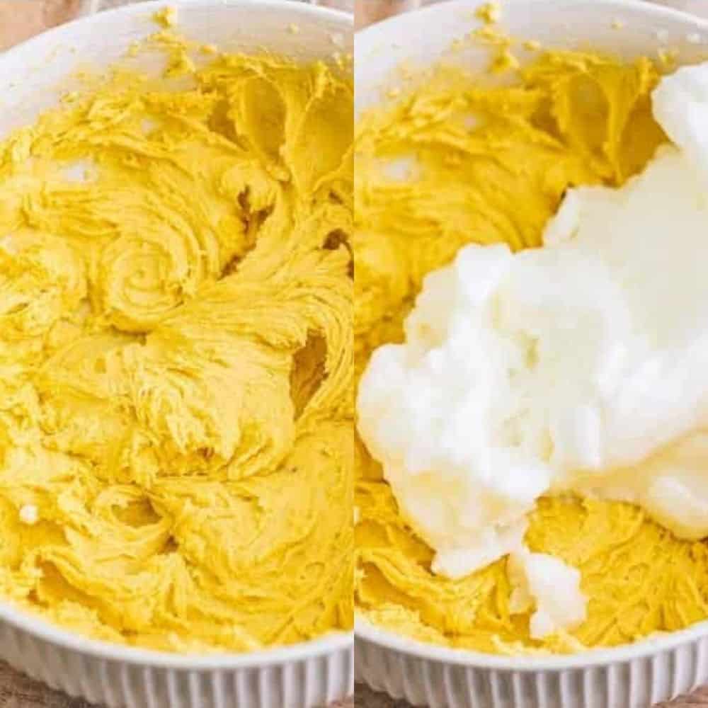 Whipped egg whites added to rich cake batter to create a light and airy tres leches sponge.