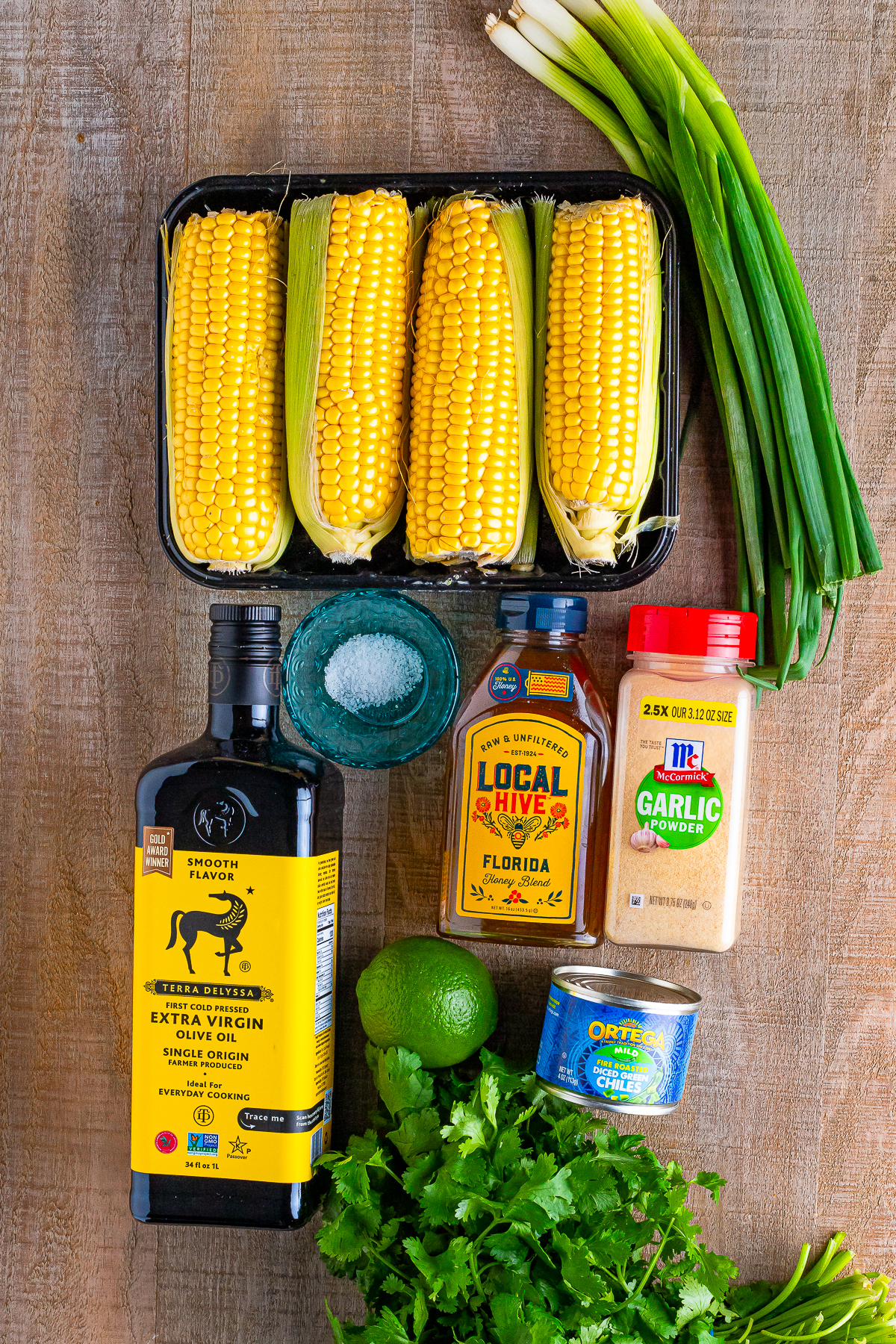 ingredients needed to make Roasted Corn Salsa