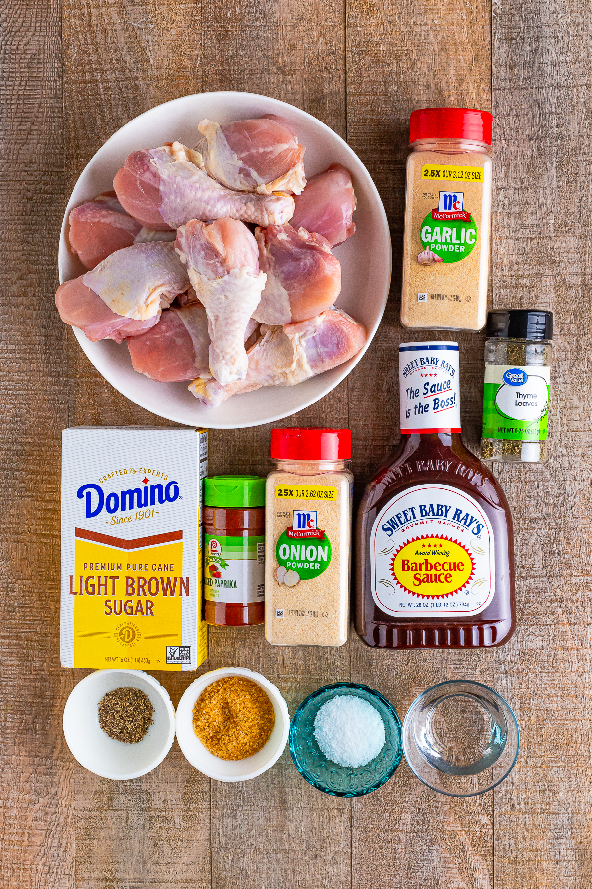 ingredients needed to make Smoked Chicken Legs