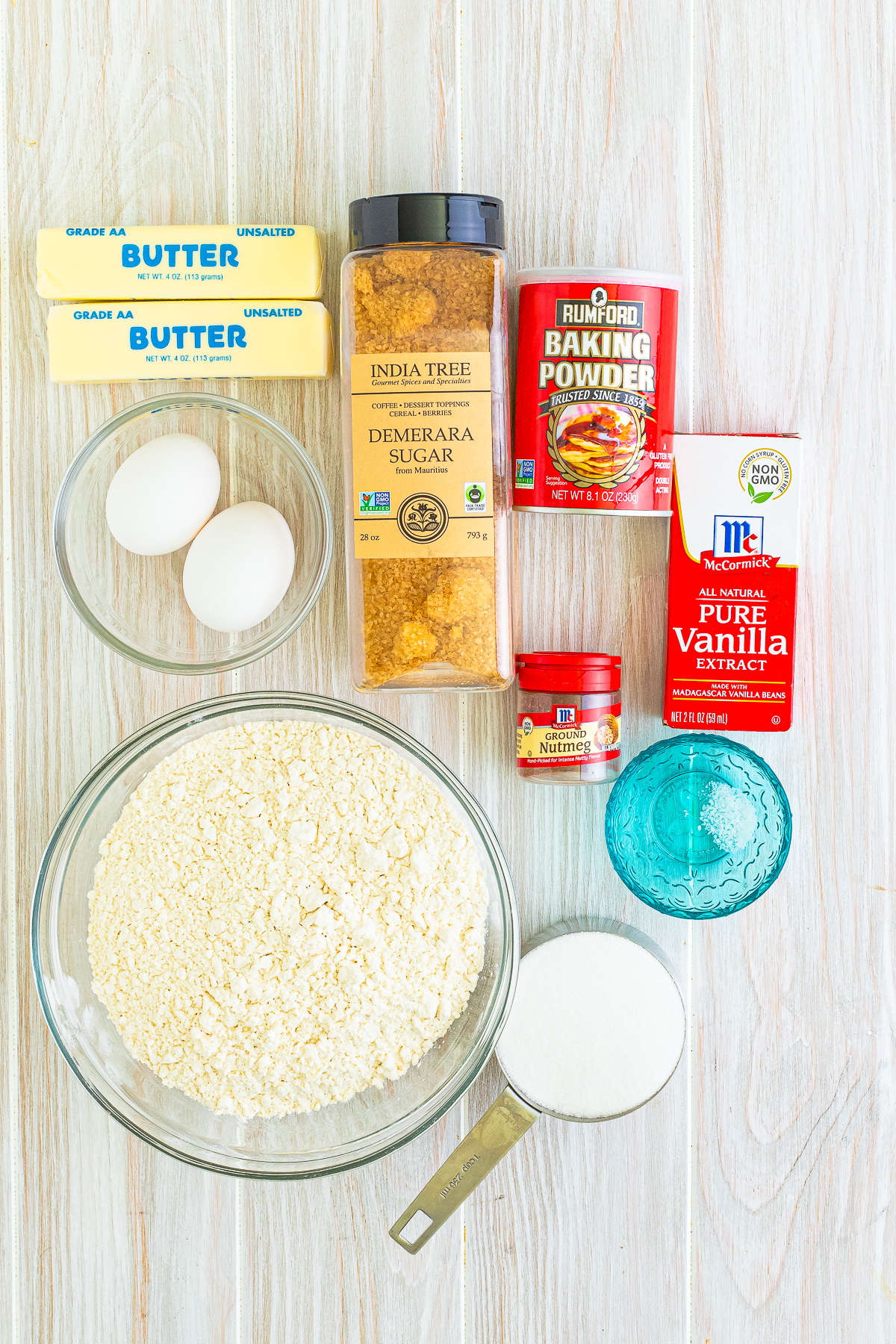 ingredients needed to make Teacake