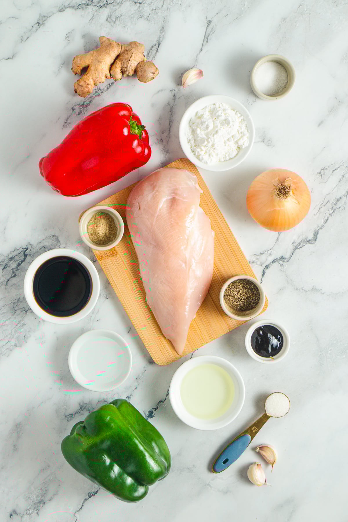 ingredients needed to make Black Pepper Chicken