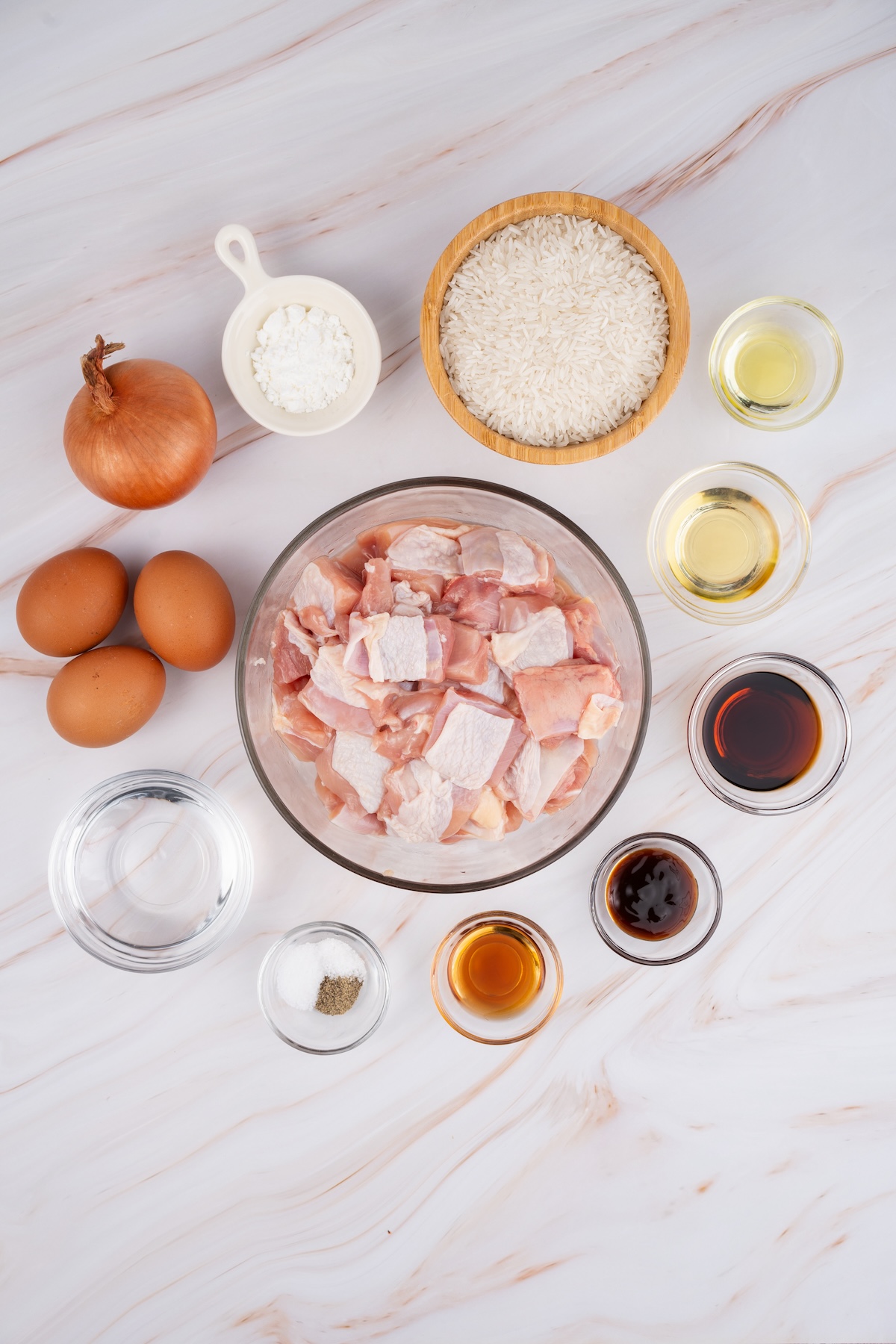 ingredients needed to make Oyakodon
