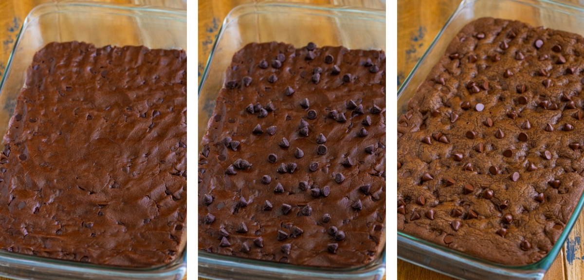 finally images on how to bake Chocolate Cookie Bars