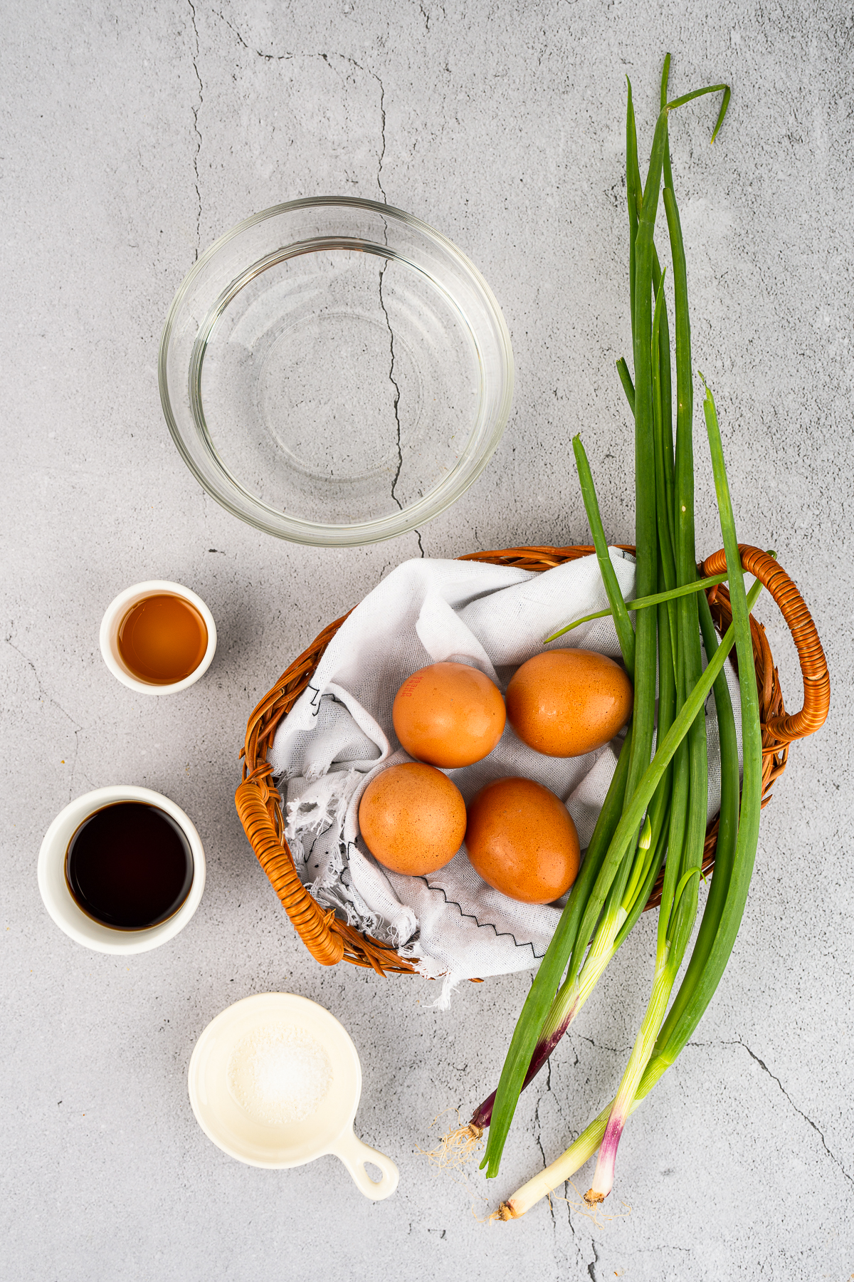 ingredients needed to make Chinese Steamed Eggs Recipe