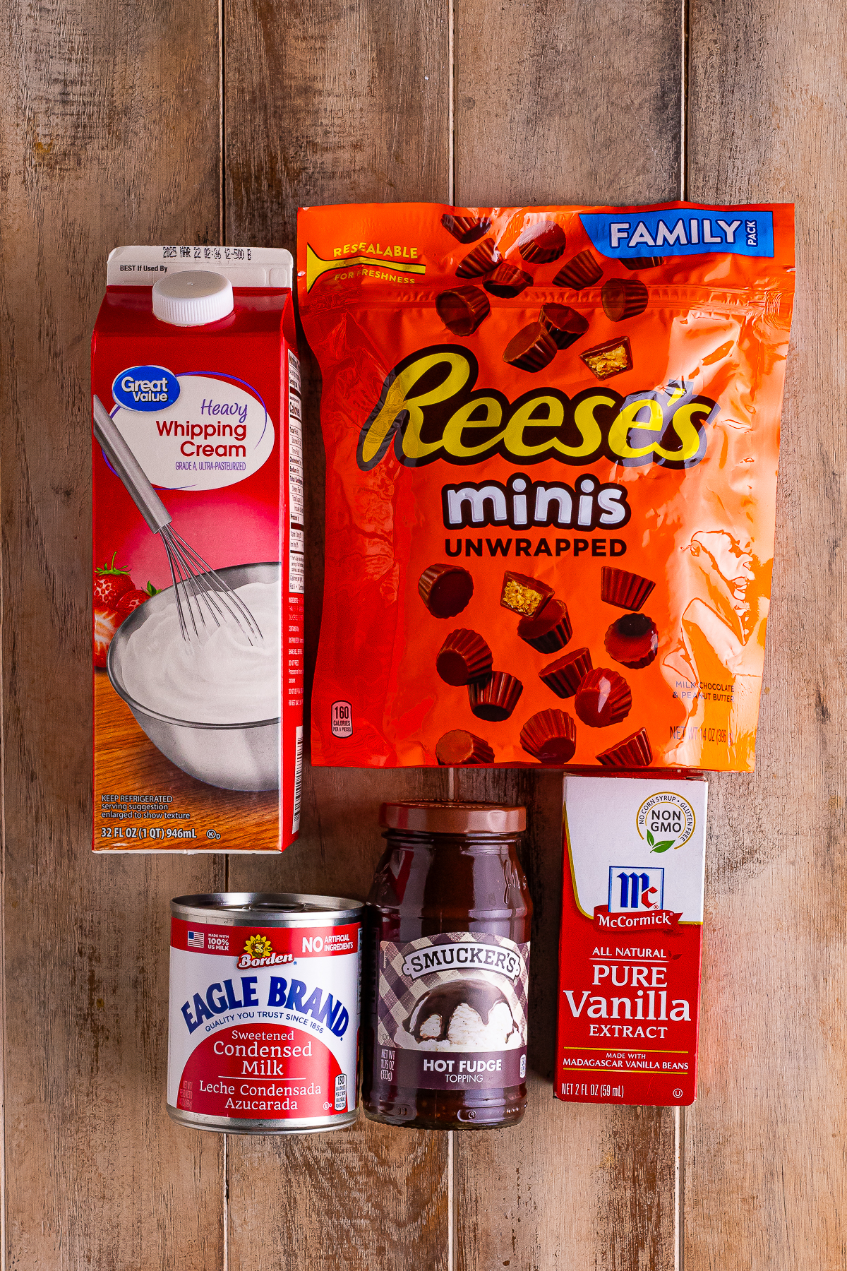 ingredients needed to make Moose Tracks Ice Cream