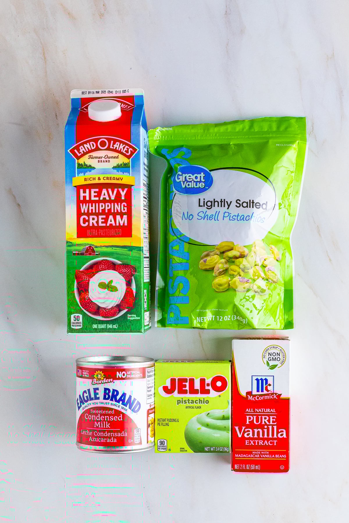 ingredients needed to make Pistachio Ice Cream