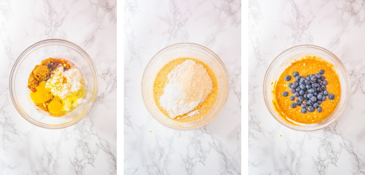 how to make the batter for cottage cheese muffins