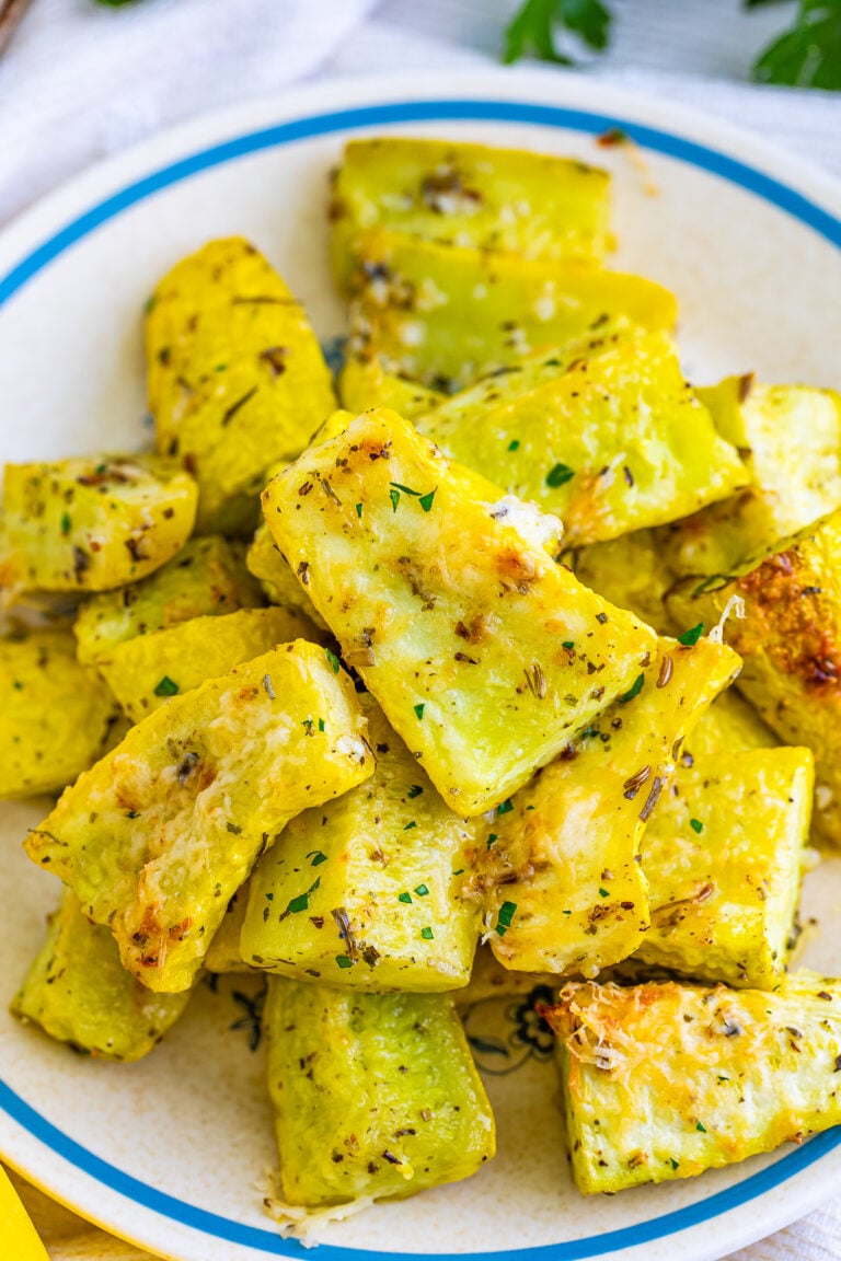 Parmesan Oven Roasted Yellow Squash