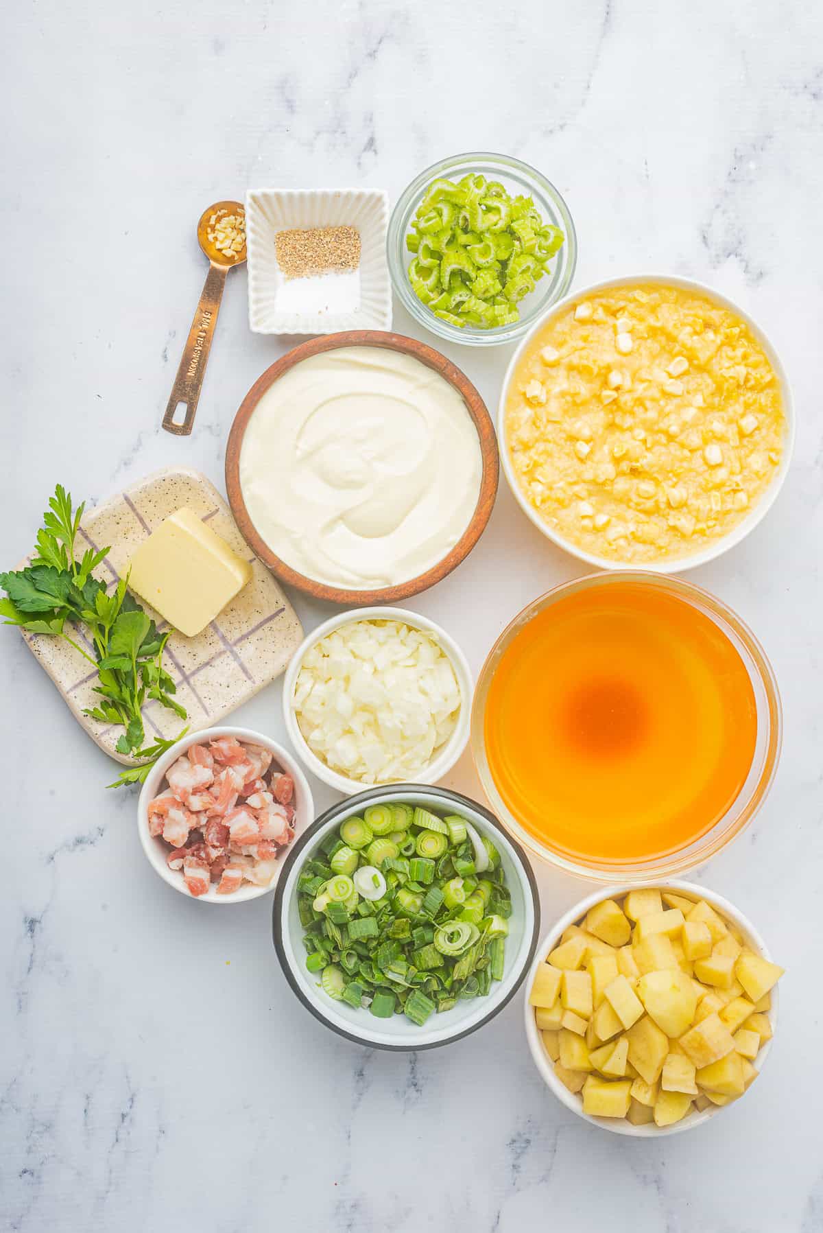 ingredients needed to make Corn Chowder
