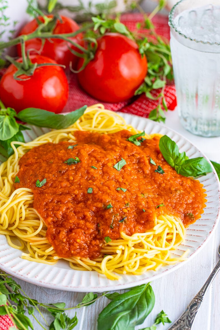 Easy Oven Roasted Tomato Sauce