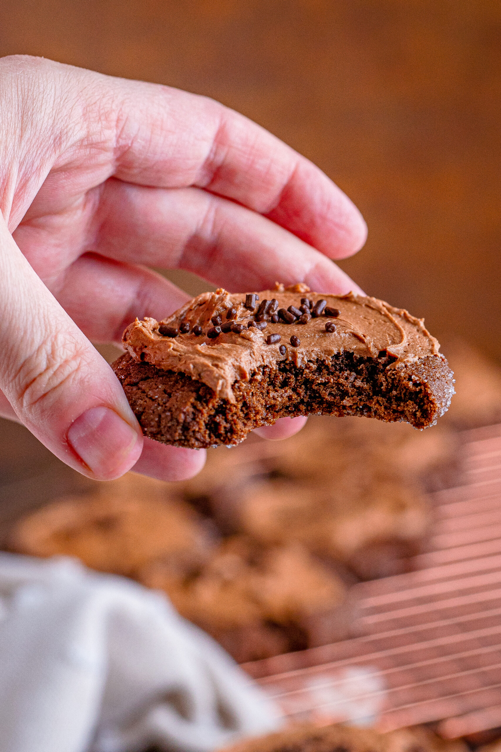 These chocolate sugar cookies are soft, chewy, and loaded with a deep chocolate flavor I can't get enough of.
