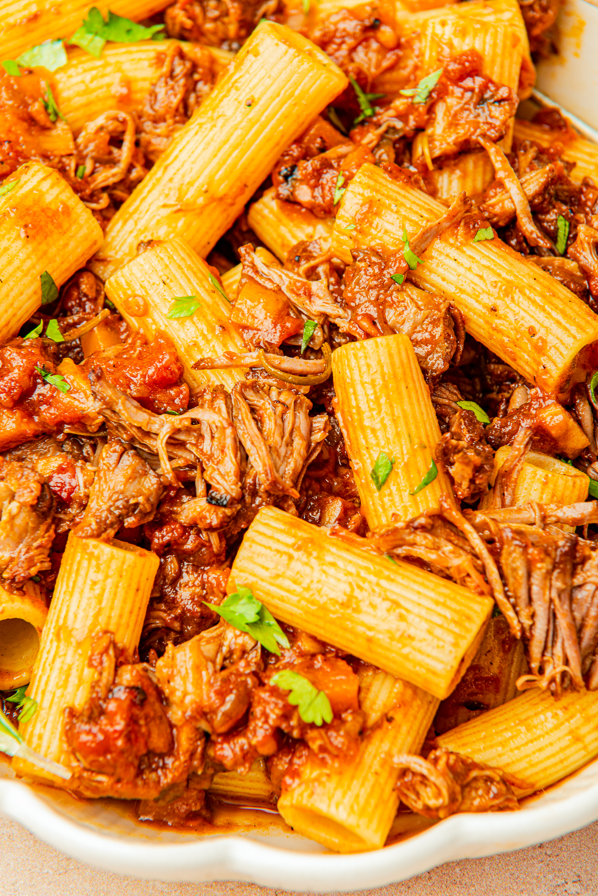 w dishes feel cozier than a pot of Beef Short Rib Ragu bubbling away on the stove.

This rich Italian meat sauce (it’s called ragu alla in some cookbooks) turns boneless beef short ribs, crushed tomatoes, and fresh herbs into the ultimate comfort food!