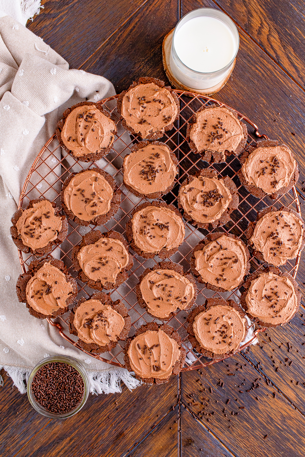 These chocolate sugar cookies are soft, chewy, and loaded with a deep chocolate flavor I can't get enough of.