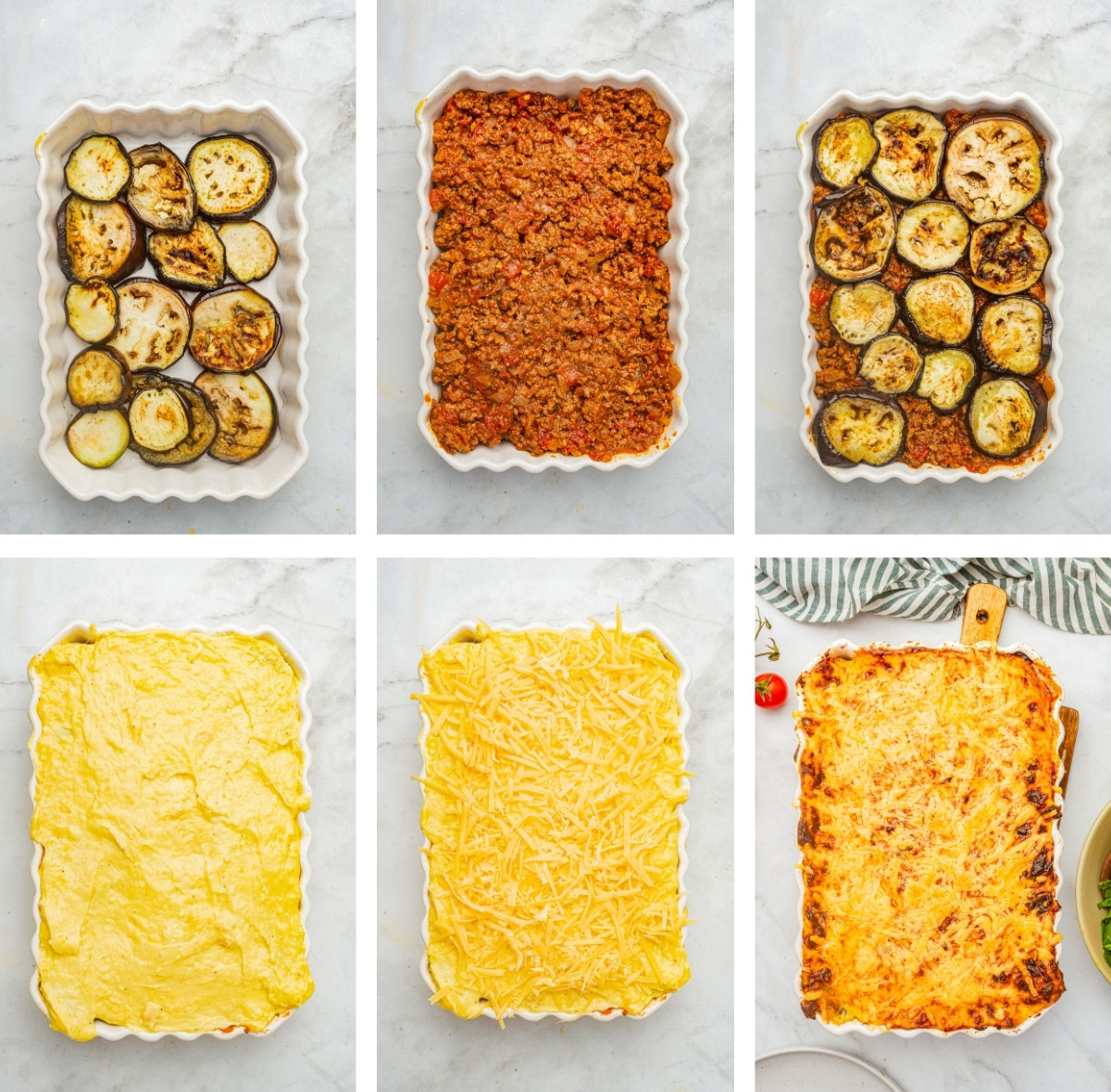 Close your eyes and picture a cozy kitchen on a hillside in Greece.

You can smell roasted eggplant slices, warm cinnamon, and a bubbly, creamy béchamel sauce turning golden under the oven light.

That, my friend, is Moussaka.