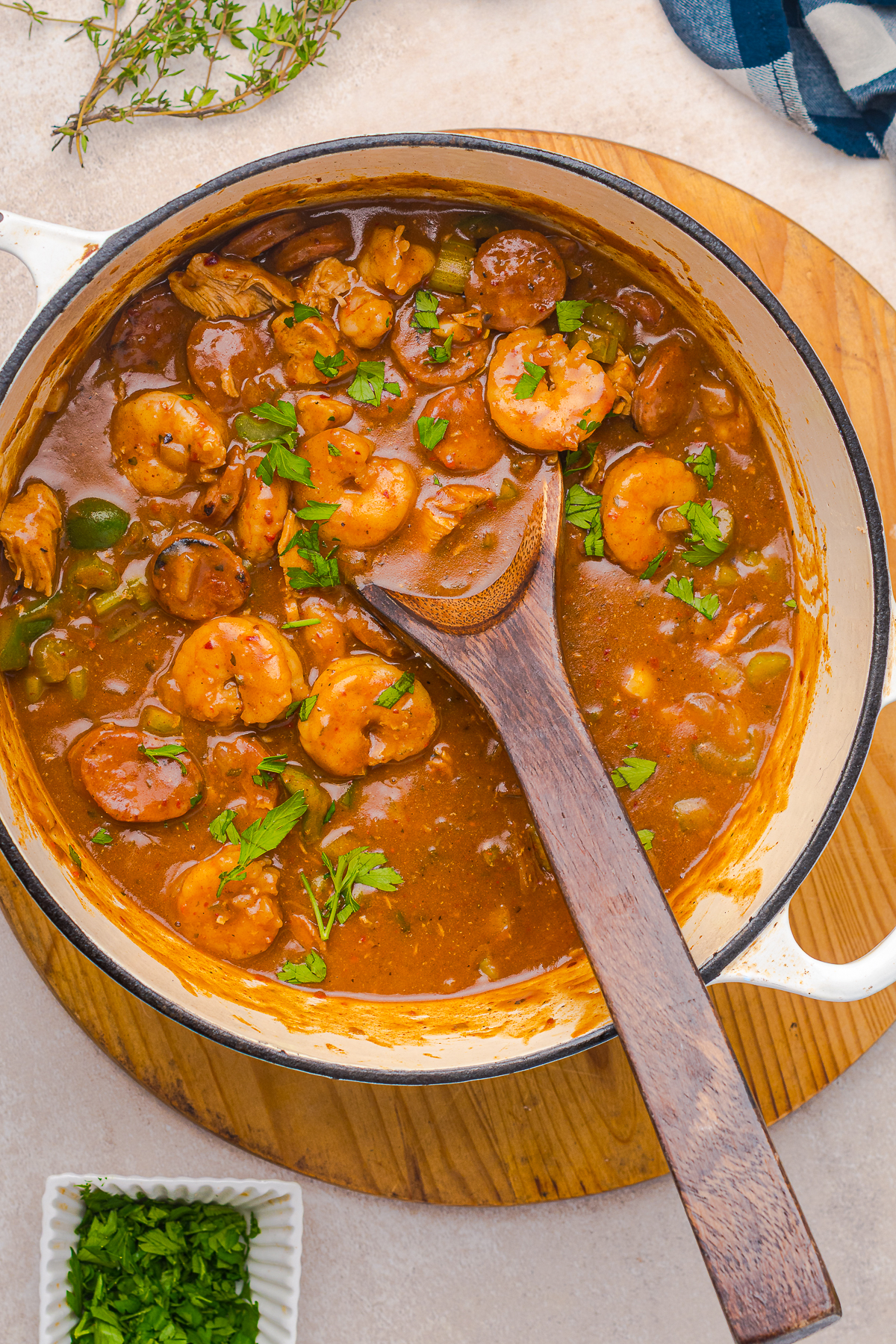 I grew up thinking soup was good, stew was better, and gumbo was magic.
One spoonful of this flavorful stew and you taste Louisiana history. It's certainly part of mine!