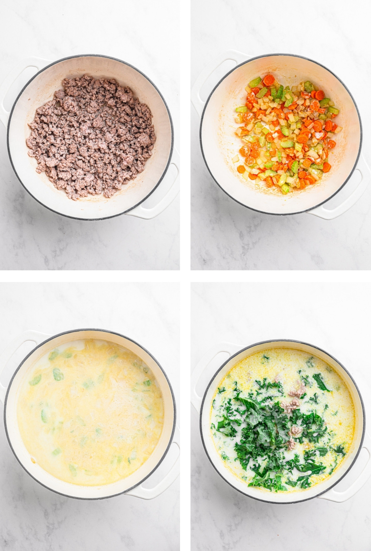 When I married Jeremy, I found that this man can (and will) rate every bowl of soup on a secret five-star system.
Enter the Kale Potato and Sausage Soup.