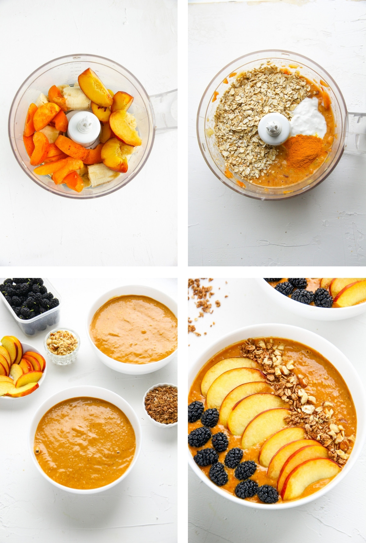 Morning me has exactly two speeds: half-asleep zombie and full-on smoothie-bowl cheerleader.
These Apricot Oatmeal Fruit Smoothie Bowls Recipe flip the switch to cheerleader in just the right way!