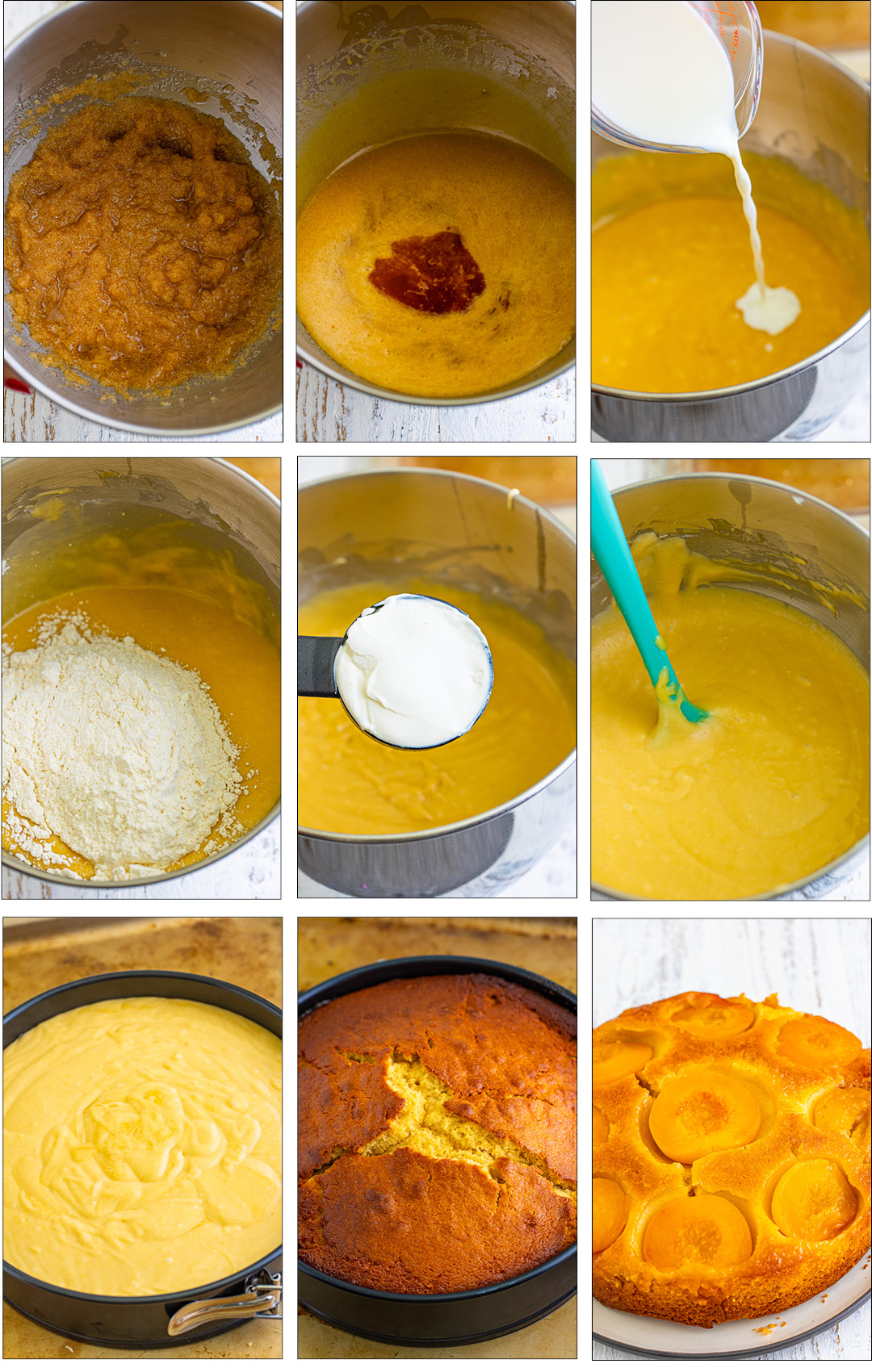 There’s nothing better on the warm days of peach season than a slice of Upside Down Cake with Peaches. 

Sweet peaches baked under buttery brown‑sugar syrup and flipped to shine on top of the cake!