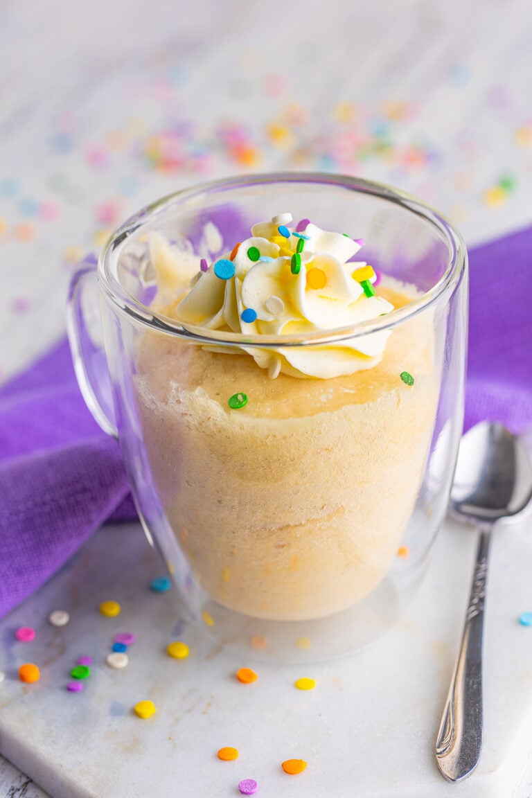 5 Minute Vanilla Mug Cake
