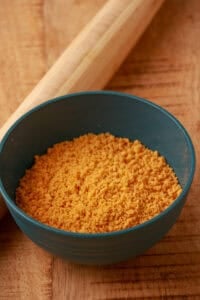 Chedz cheese snacks crumbled into fine crumbs for cheesy meatloaf.