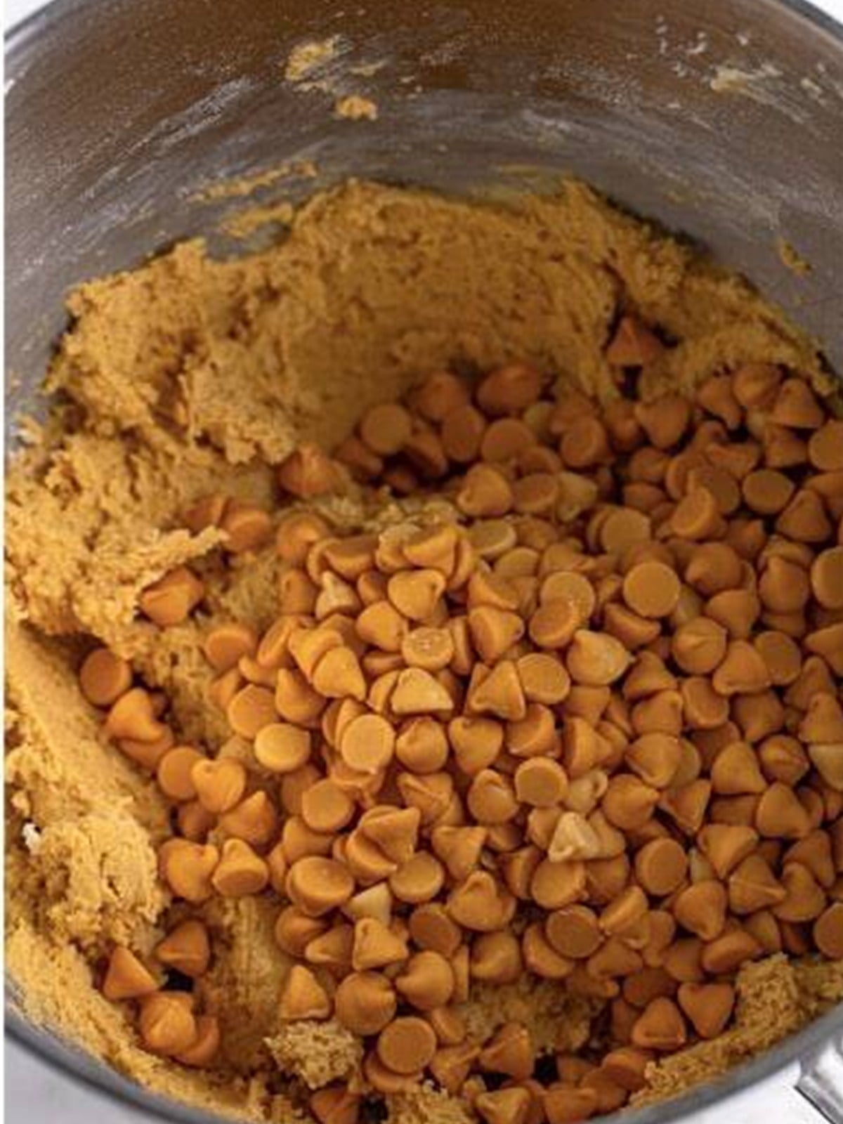 Butterscotch chips folded into the butterscotch cookie dough.