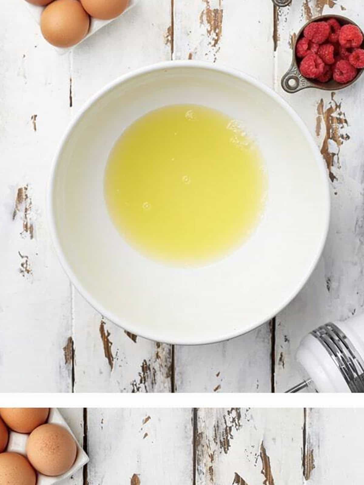 Whipping egg whites in a stand mixer bowl for a Pavlova Recipe.